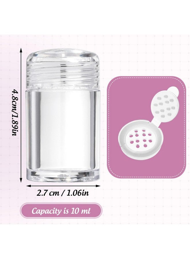 RAYNAG 6 Pieces Mini Empty Loose Powder Bottle Travel Cosmetic Glitter Powder Eye Shadow Powder Box With Sifter And Lids (12 Holes) - Image 4