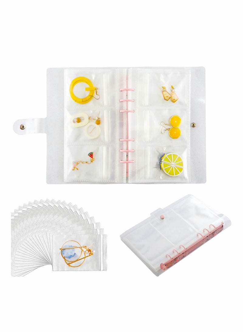 KASTWAVE Transparent Jewelry Storage Book(160 Card Slots&30 Ziplock Bag) - Image 1