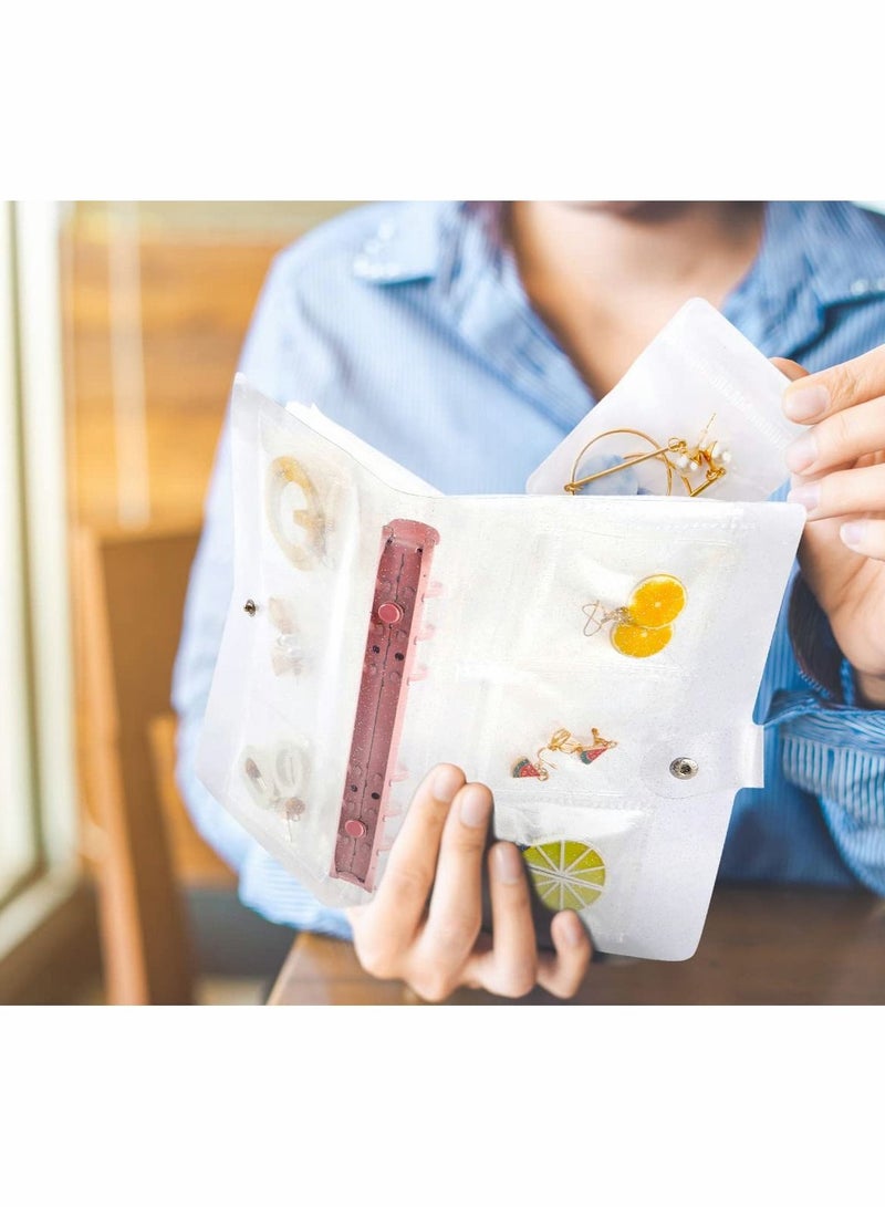 KASTWAVE Transparent Jewelry Storage Book(160 Card Slots&30 Ziplock Bag) - Image 5