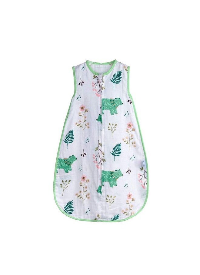 BLOOMSTAR - Baby Sleeping Sack Muslin Cotton Soft Wearable Blanket Summer Sleeping Bag Baby Sleeveless Sleep Sacks 0.5 Tog 24 36 Months Boy Kids Large 3T Lightweight 4 5 Years Girl Infant Sleep Bag Toddler Xl - Image 1