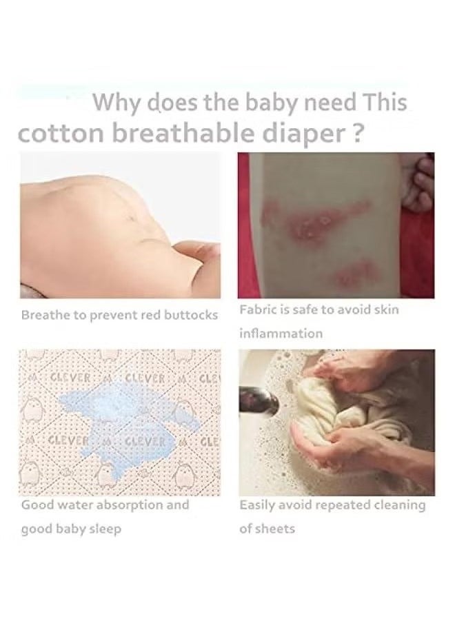 Gonice Waterproof Sheet Incontinence Pram And Bed Protector Crib Mattress Sheets (Brown Penguin, 28‘’ X 39‘’)  - Image 5