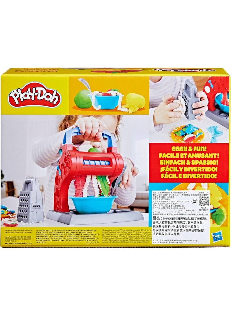 Play-Doh مجموعة اللعب حفلة النودلز من لاي-دو مطبخ الإبداعات للأطفال من 3 سنوات فما فوق مع 5 ألوان غير سامة، متعدد الألوان  - Image 4