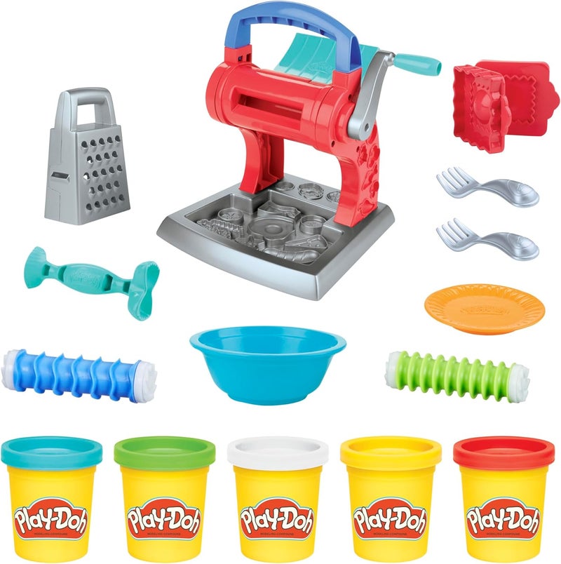 Play-Doh 0Kitchen Creations Noodle Party Playset for Kids 3 Years and Up with 5 Non-Toxic 0Colors - Image 3
