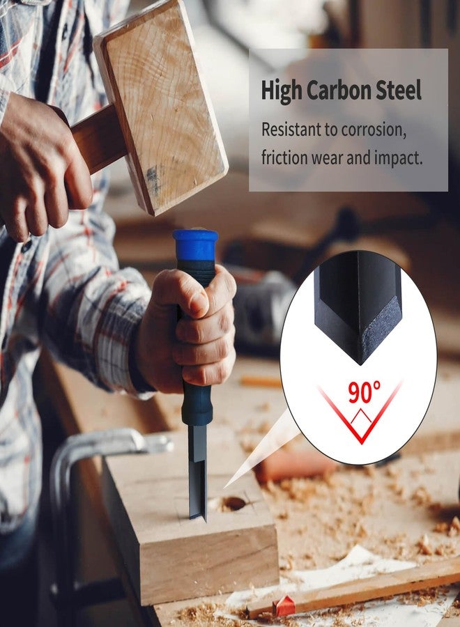RUITOOL Corner Chisel, Square Mortise Chisel, 90°precision cut, Hinge Recess Corner Wood Chisel Squaring Tool for Cutting Square Mortise, Door Installation, Wood Carving, Framing, Woodworking Tools - Image 2