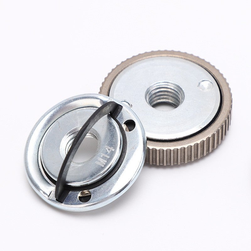 Cross-border angle grinder M14 self-locking platen grinder platen portable fast clamp locking polishing machine lower platen(M14 self-locking pressure plate A -120g black) - Image 2