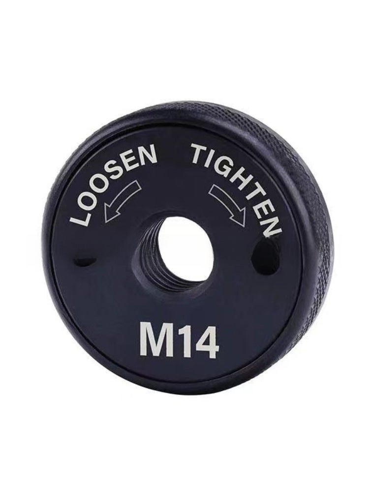 Cross-border angle grinder M14 self-locking platen grinder platen portable fast clamp locking polishing machine lower platen(M14 self-locking pressure plate A -120g black) - Image 1