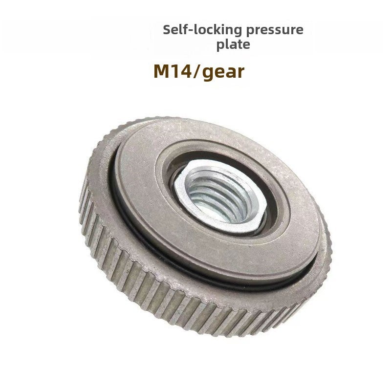 Cross-border angle grinder M14 self-locking platen grinder platen portable fast clamp locking polishing machine lower platen(M14 self-locking pressure plate A -120g black) - Image 3