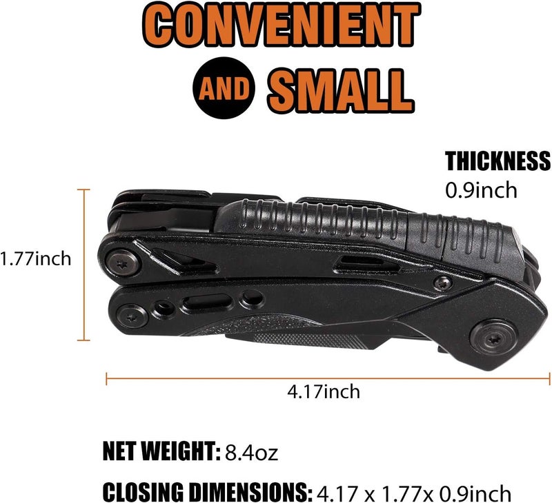 ForChic 15 in 1 Multitool Pliers, Gifts for Men, White Elephant Gifts for Adults, Stocking Stuffers for Men, Christmas Gift for Dad Him, Husband, Boyfriend, Grandpa - Image 3