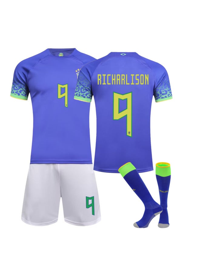 23 Brazilian Guest 9 With Socks Football Jersey - Image 1