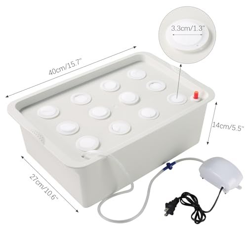 NATGAI Hydroponic System Growing Kit with Air Pump 12 Holes Soilless Cultivation Grow Box Garden Cabinet Box for Herbs, Lettuce, Vegetables - Image 2