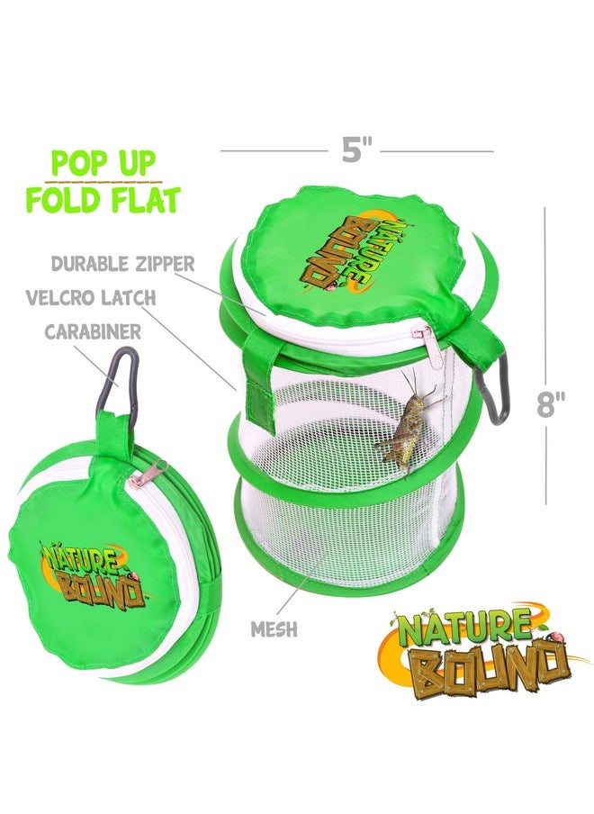 Nature Bound Nb528 Pop Up Critter Catcher Habitat Kit With Carabiner Clip & Zipper Lid One Size Green  - Image 2