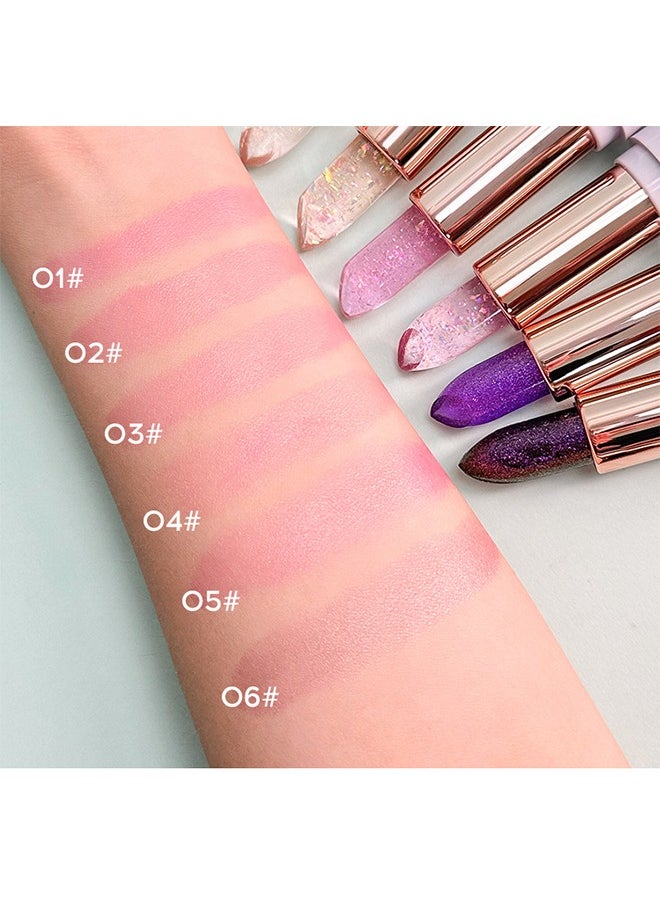 Julystar Color Changing Lipstick- Jelly Magic Color Changing Lipstick,PH Clear Temperature Color Changing Lip Gloss,Lip Balm,Long Lasting Nourishing Moisturizing Lip Stick#01  - Image 5