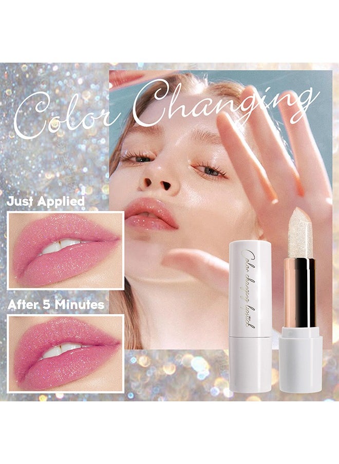Julystar Color Changing Lipstick- Jelly Magic Color Changing Lipstick,PH Clear Temperature Color Changing Lip Gloss,Lip Balm,Long Lasting Nourishing Moisturizing Lip Stick#01  - Image 3