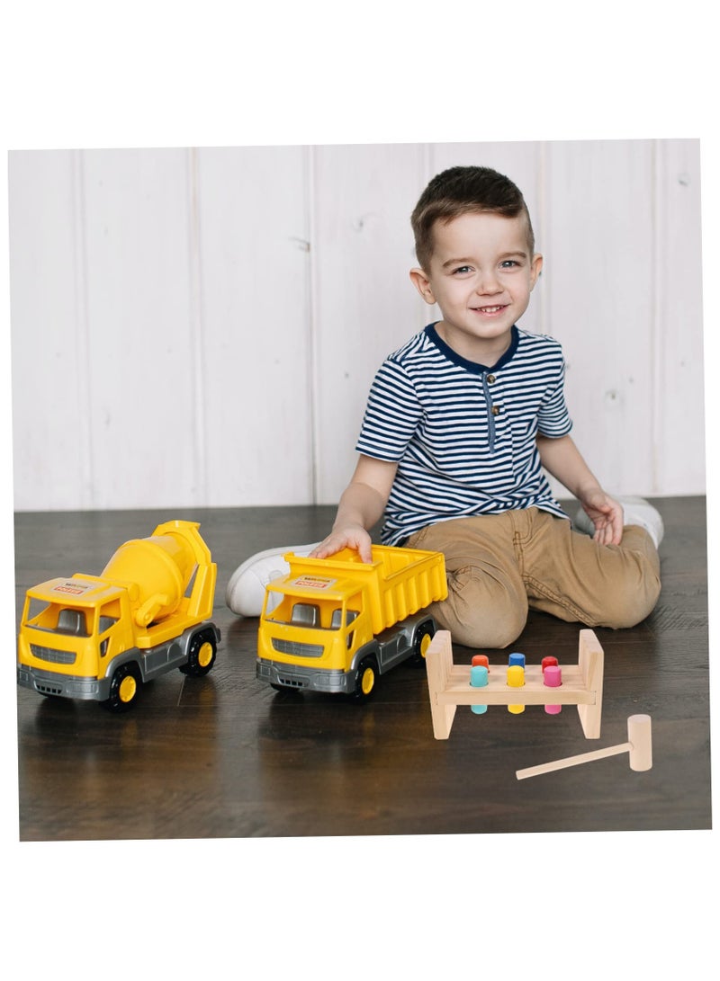 Babeland Wooden Hammering Pounding Bench Toy - with 1 Mallet & 6 Multicolor Pegs, Roll Activity Toy for Kids Early Sorting Learning, Montessori Early Educational Developmental Toy for Boys & Girls  - Image 5
