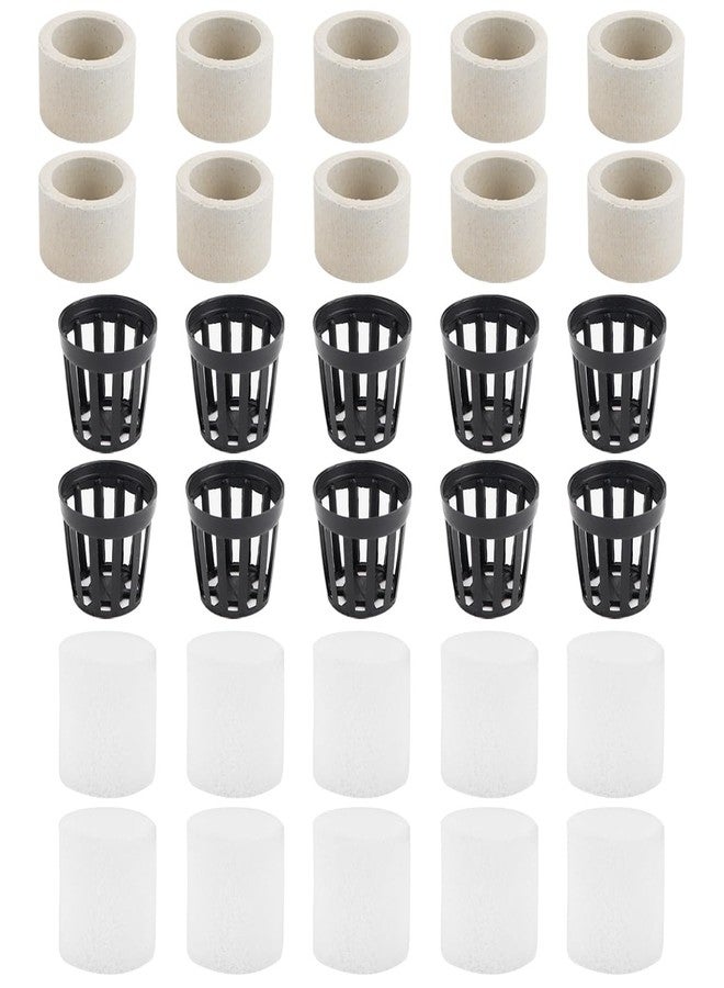 YOLUFER Aquatic Plants Fixed Set 10pcs Aquarium Plant Weights Pot and 10pcs Planting Cup with 10pcs Fixing Cottons Aquarium Accessories (30) - Image 1