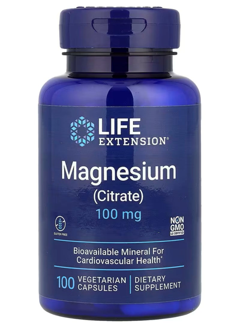 Life Extension, Magnesium (Citrate), 100 mg, 100 Vegetarian Capsules