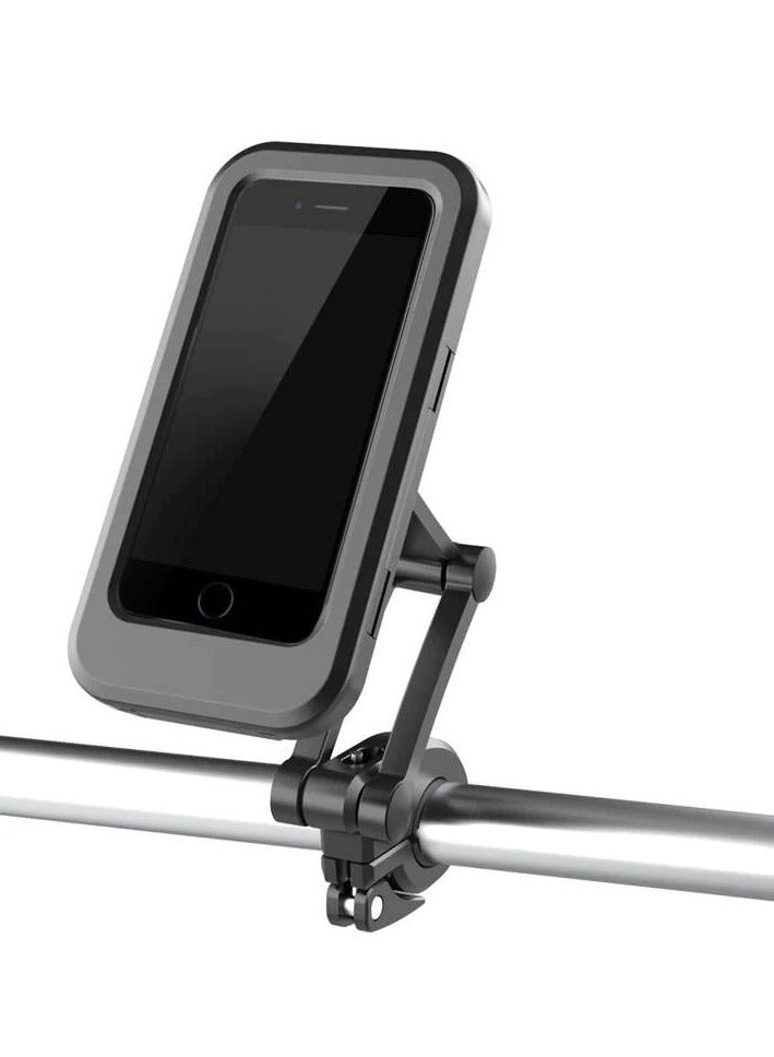 Adjustable Motorcycle Bike Phone Holder Case Outdoor Waterproof Handlebar Mobile Support Mount - Image 1