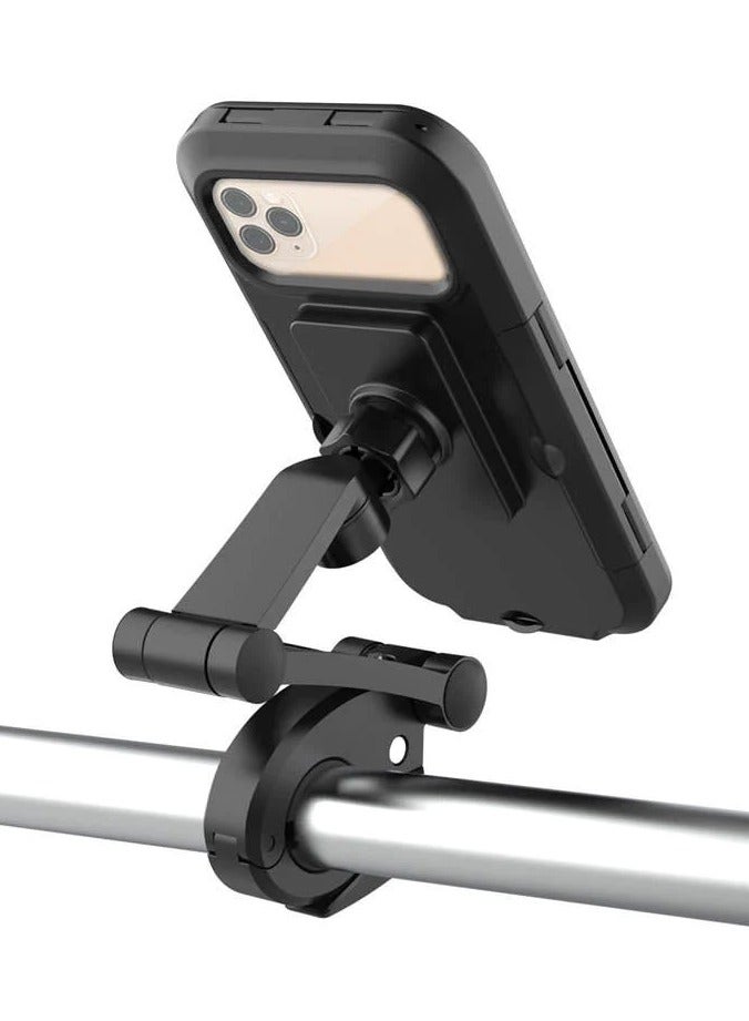 Adjustable Motorcycle Bike Phone Holder Case Outdoor Waterproof Handlebar Mobile Support Mount - Image 4