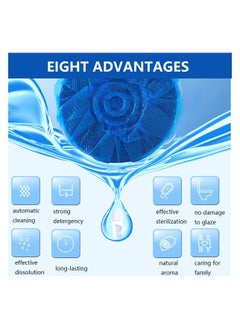 Goodern 20 Pcs Toilet Bowl Cleaner,Blue Toilet Bowl Cleaners Block Toilet Refresher Toilet Cleaning Block,Powerful Bathroom Toilet Tank Cleaner Deodorizer Bathroom Cleaner With Rich Foam And Fragrance  - Image 4