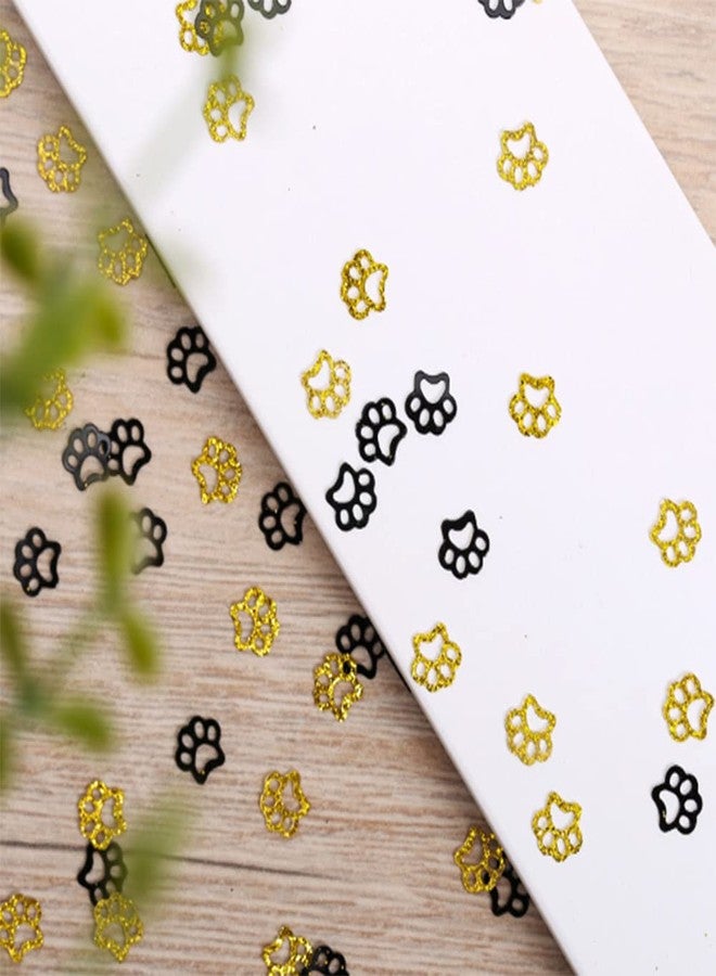 Ucity Glitter Paw Print Confetti, Dog Paw Print Table Confetti for Baby Shower Wedding Birthday Party Tropical Jungle Party Decorations by Ucity - Image 4