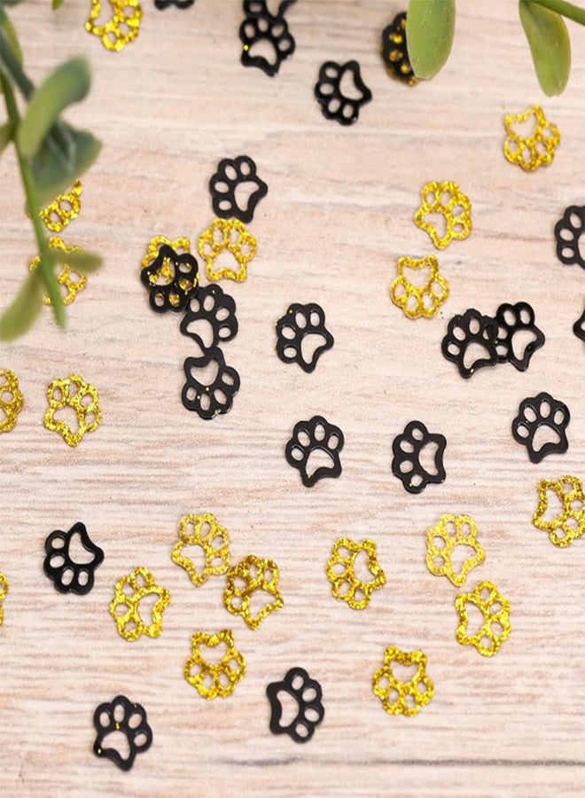 Ucity Glitter Paw Print Confetti, Dog Paw Print Table Confetti for Baby Shower Wedding Birthday Party Tropical Jungle Party Decorations by Ucity - Image 3