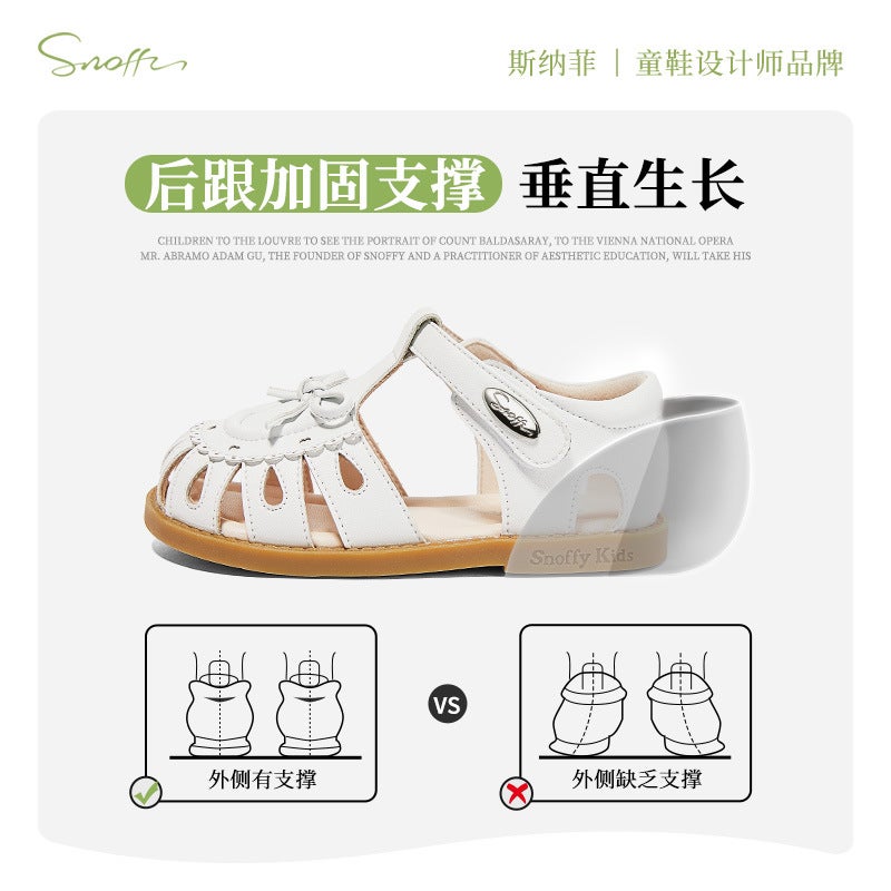 Snafi Girls Sandals Children'S Princess Shoes 2025 Girls Soft Sole Non-Slip Baby Shoes - Image 4
