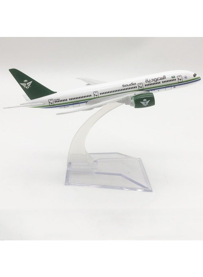 general 16cm alloy airplane display model 1:400 scale Saudi B787 airplane model ornaments - Image 1