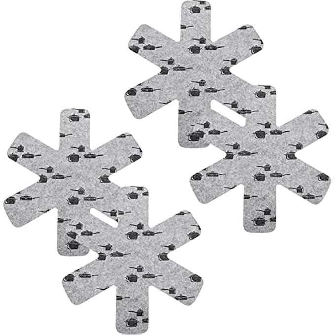 SYOSI Pot And Pan Protectors 4Pcs Larger Thicker Pot Dividers PadsStacking Pan ProtectorsPan Separators Pads For Protecting And Separating Pots And Pans Prevent Scratching Separate And Marring - Image 2