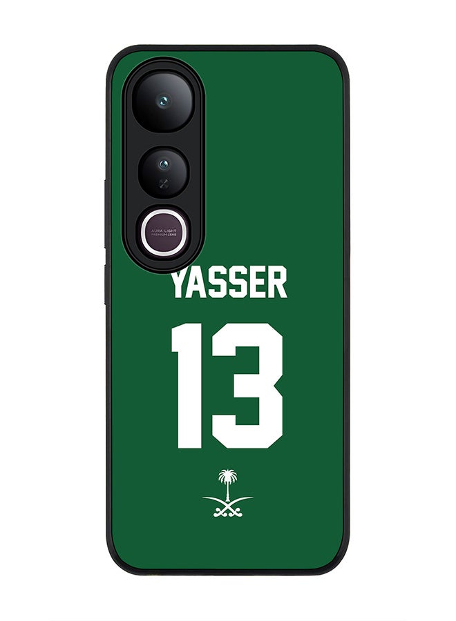 Stylizedd For vivo V50 Lite Case,Slim fit Camera Protection, Shockproof Thin Phone cover  - Football - Saudi Arabia - Yasser
