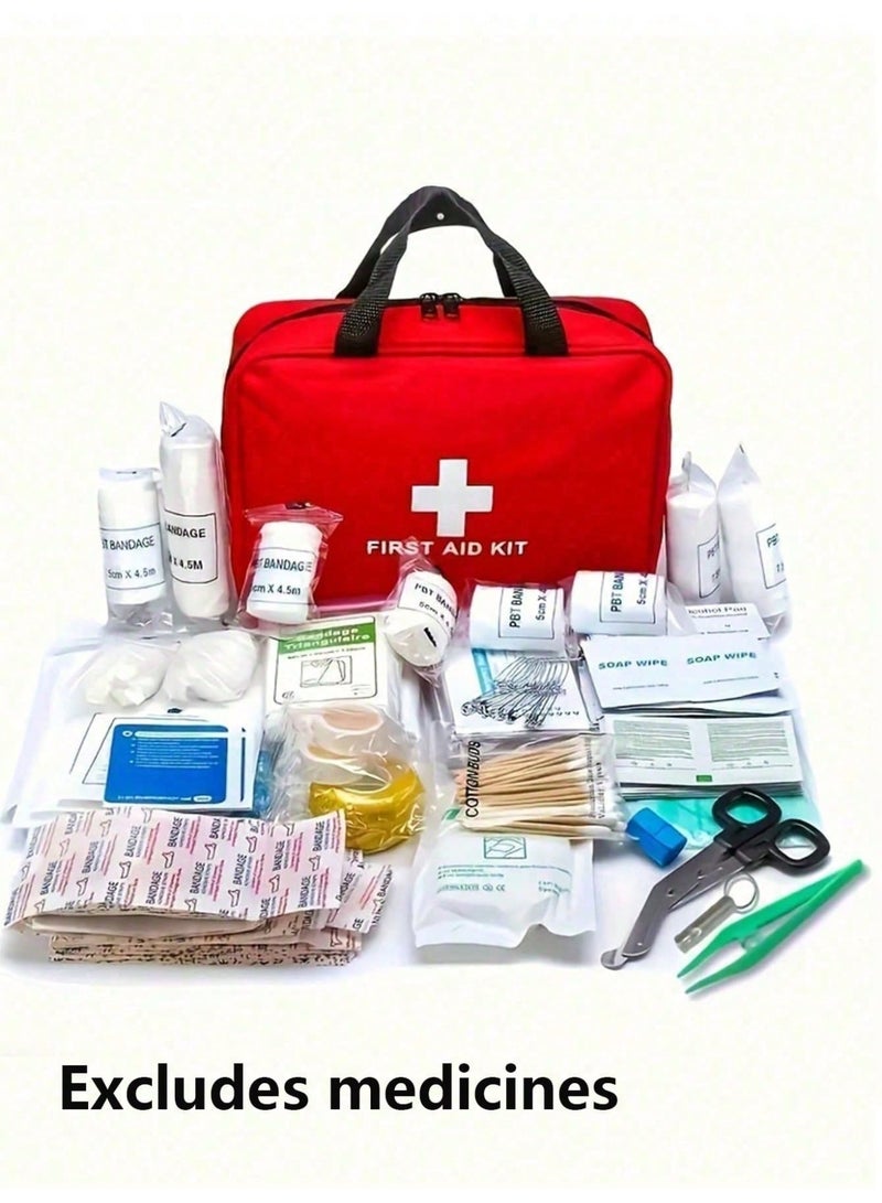 Outdoor First Aid Kit - Portable Bag For Hunting, Hiking, Camping - Includes EmergencySupplies And Accessories For Multi-Purpose Use - Image 1