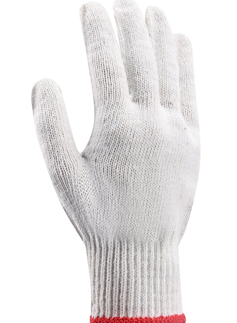 LAWAZIM Gloves - 8 Pairs, 34.5g - Seamless Knit Work Gloves with Wrist Protection and Breathable Cotton Fabric - Ideal for Construction, Mechanics, Warehouse, Industrial, Gardening, and Automotive - Image 5