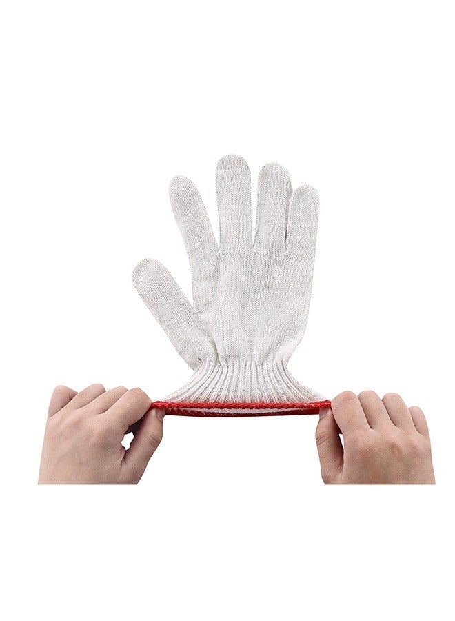 LAWAZIM Gloves - 8 Pairs, 34.5g - Seamless Knit Work Gloves with Wrist Protection and Breathable Cotton Fabric - Ideal for Construction, Mechanics, Warehouse, Industrial, Gardening, and Automotive - Image 4