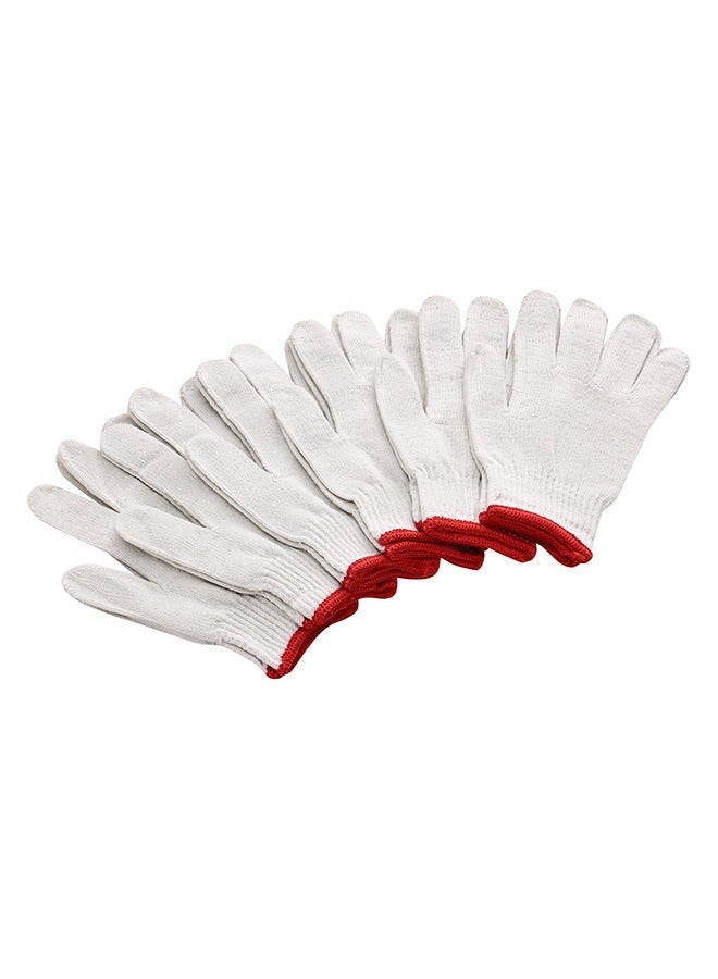 LAWAZIM Gloves - 8 Pairs, 34.5g - Seamless Knit Work Gloves with Wrist Protection and Breathable Cotton Fabric - Ideal for Construction, Mechanics, Warehouse, Industrial, Gardening, and Automotive - Image 1