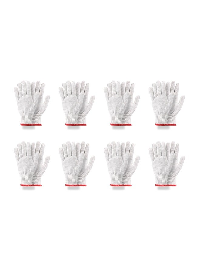 LAWAZIM Gloves - 8 Pairs, 34.5g - Seamless Knit Work Gloves with Wrist Protection and Breathable Cotton Fabric - Ideal for Construction, Mechanics, Warehouse, Industrial, Gardening, and Automotive - Image 2
