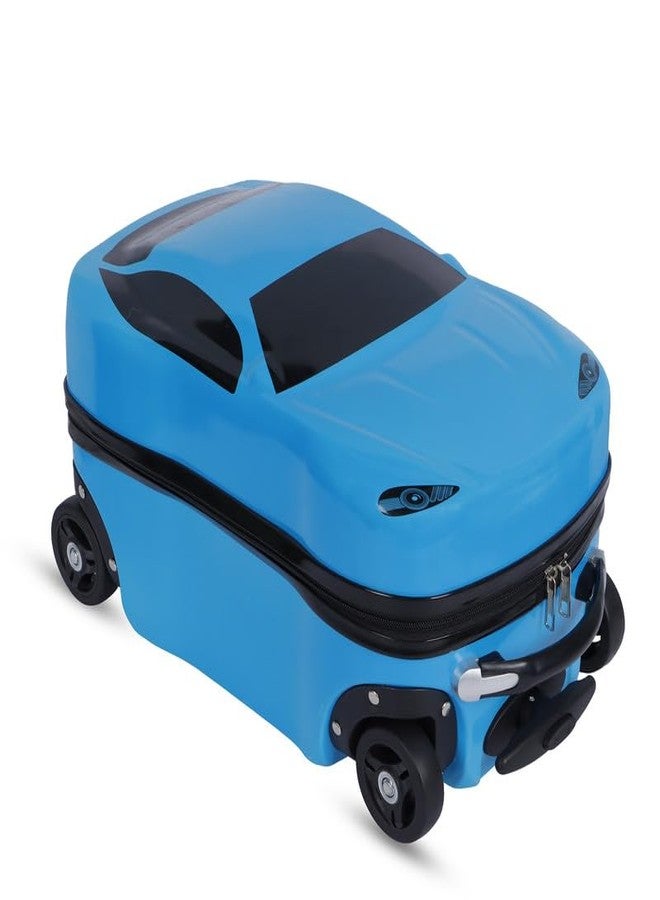 Polo Class Ride On Trolley Bags for Kids,Hardside Trolley Bags for Kids, Ride On Trolley Bag for Kids (Blue) - Image 1