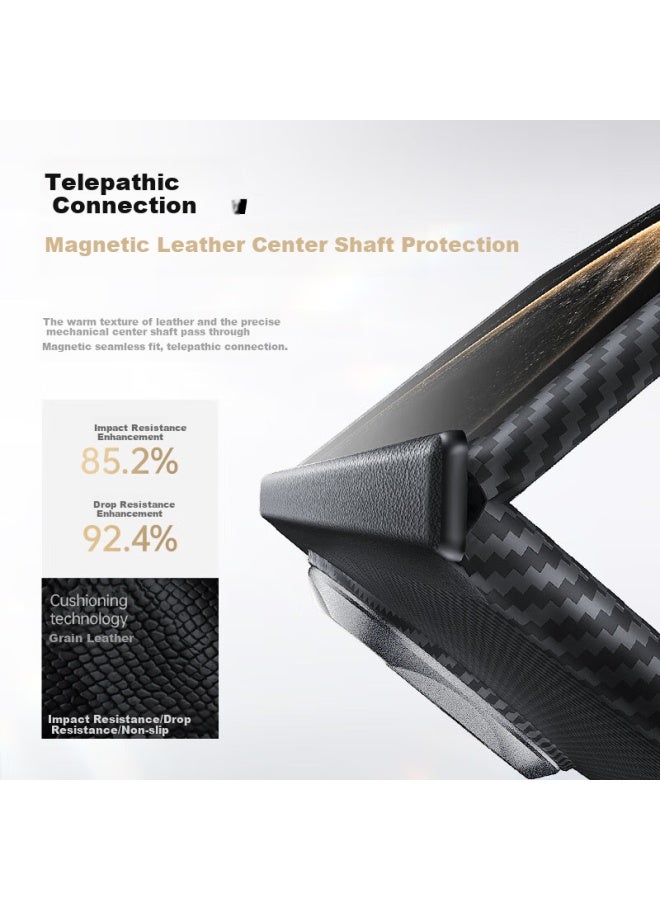 WP W&p Huawei Matex6 Phone Case Collection Edition Kevlar Rhino Axis Protection Case X6 Lightweight Rotating Shaft Aromatic Fiber Magnetic Full Cover Front And Back Shell Protection Case Business Wp - Image 2