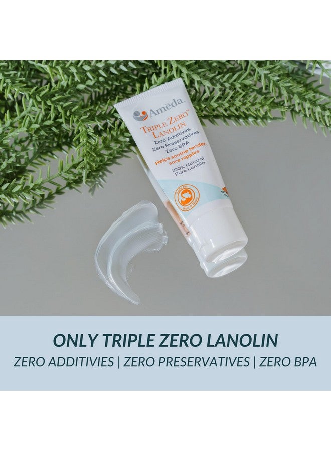 Ameda Triple Zero Lanolin Nipple Cream for Breastfeeding Pain | All Natural Lanolin Nipple Balm | Single Ingredient Pure Lanolin Cream | Breast Feeding Must Haves | ONLY Triple Zero Lanolin 35g/1.2oz - Image 3