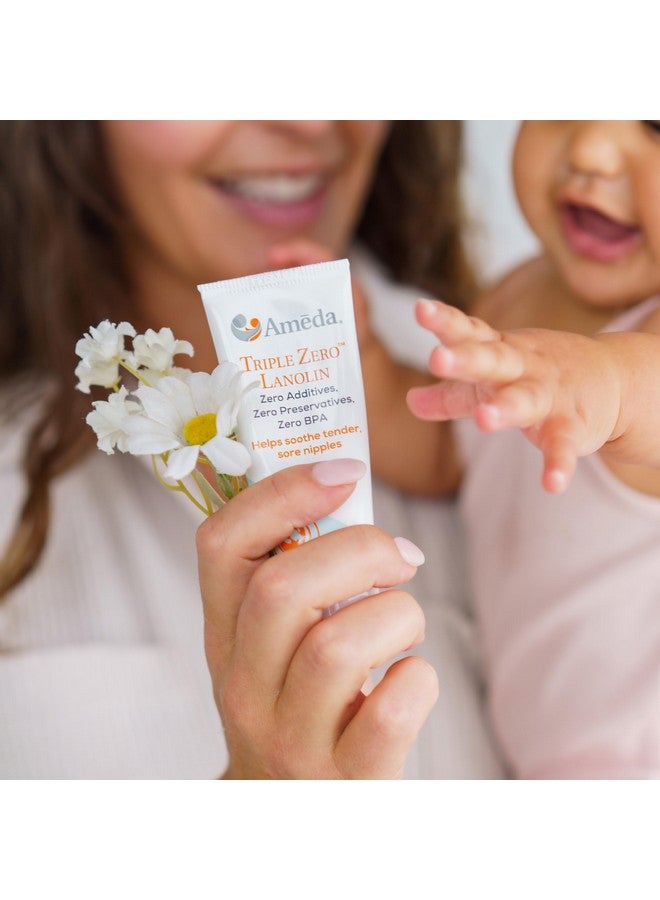 Ameda Triple Zero Lanolin Nipple Cream for Breastfeeding Pain | All Natural Lanolin Nipple Balm | Single Ingredient Pure Lanolin Cream | Breast Feeding Must Haves | ONLY Triple Zero Lanolin 35g/1.2oz - Image 2