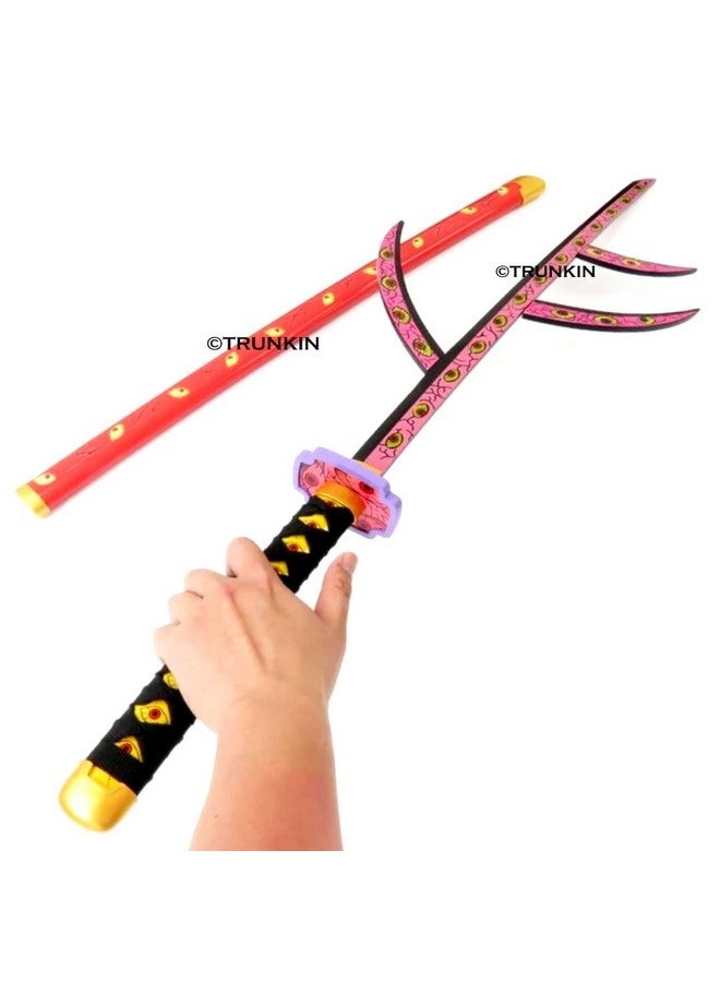 Trunkin Trunkin 12 Years & More Katana For Cosplay Life Size Replica Wooden Toy Anime Accessory Toy Collectible | Wooden Sword (Kokushibo Nichirin)  - Image 3