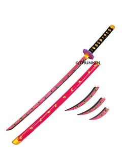 Trunkin Trunkin 12 Years & More Katana For Cosplay Life Size Replica Wooden Toy Anime Accessory Toy Collectible | Wooden Sword (Kokushibo Nichirin)  - Image 5