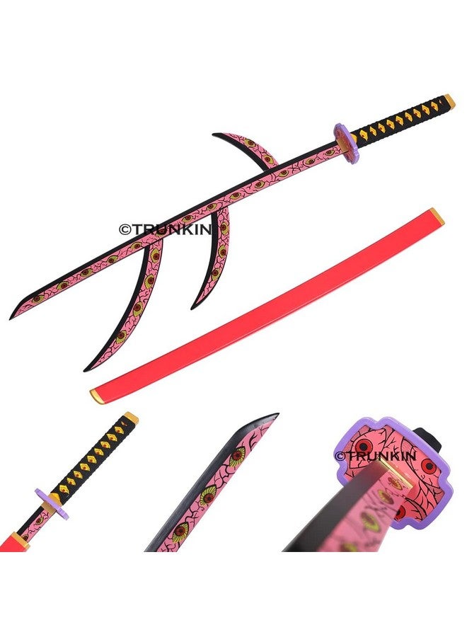 Trunkin Trunkin 12 Years & More Katana For Cosplay Life Size Replica Wooden Toy Anime Accessory Toy Collectible | Wooden Sword (Kokushibo Nichirin)  - Image 2