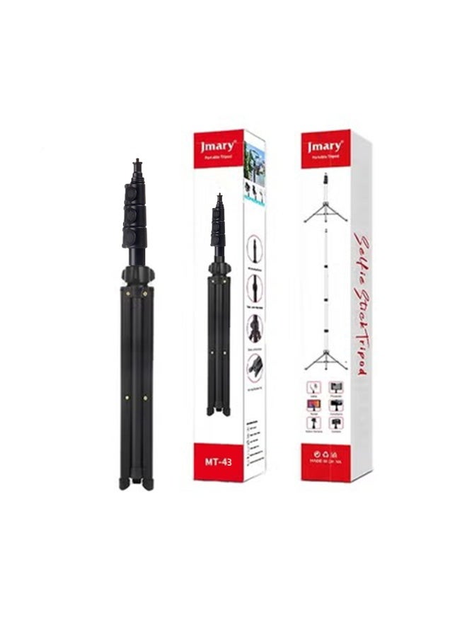 Jmary MT-43 Adjustable Lightweight Tripod Stand for Mobile, LED Light and Cameras – Stable Base, Extendable Height, Portable Design - Image 2