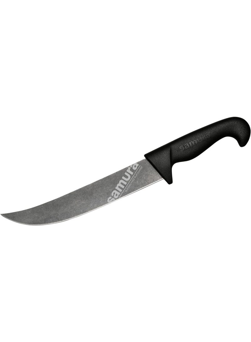 Samura SULTAN PRO Stonewash Slicer Pichak Long 8.4"/213 mm, Black handle