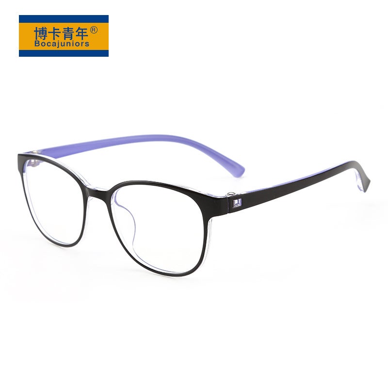 Youth anti-blue light glasses tide big children anti-blue light glasses frame TR90 oval frame frame wholesale KY58036 - Image 2
