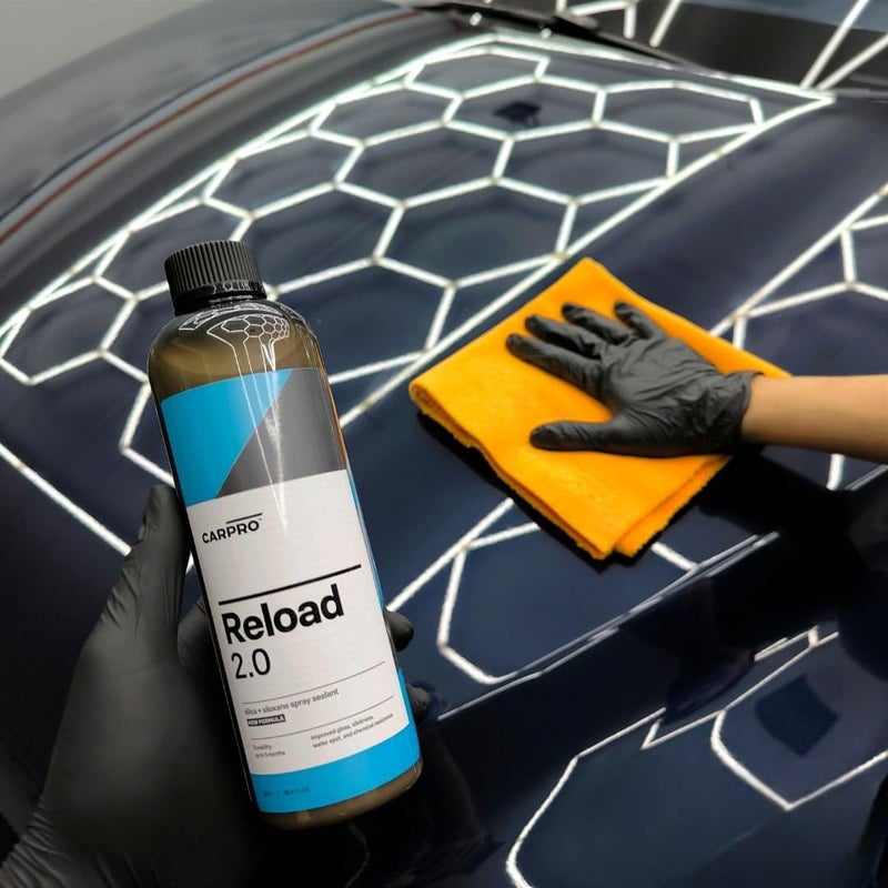 CARPRO Reload 2.0 Spray Sealant, Silica + Siloxane Ceramic Spray for Ceramic Coating, Super Hydrophobic, Self-Cleaning: Improved Gloss, Slickness, Water Spot & Chemical Resistance - 500mL (17oz) - Image 4
