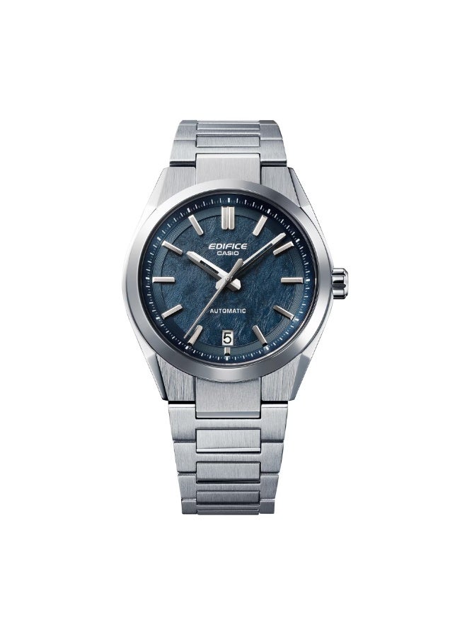 كاسيو إديفيس EFK-100D-2ADR ساعة رجالية أوتوماتيكية، سوار ستانلس ستيل، شاشة زرقاء محبوكة، زجاج سافير، مقاومة للماء حتى 100 متر - Image 3