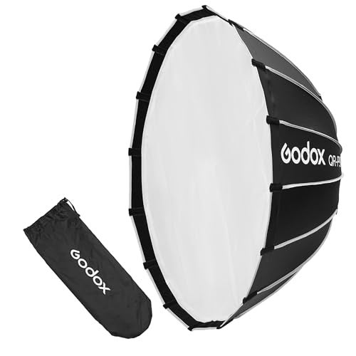Godox QR-P90T 35.4" Quick Release Parabolic Softbox for Godox SL60II SL150III FV150II AD300PRO AD400PRO AD600BM SZ300R VL300 UL150II ML60 Other Bowen Mount Studio Flash Speedlite - Image 1