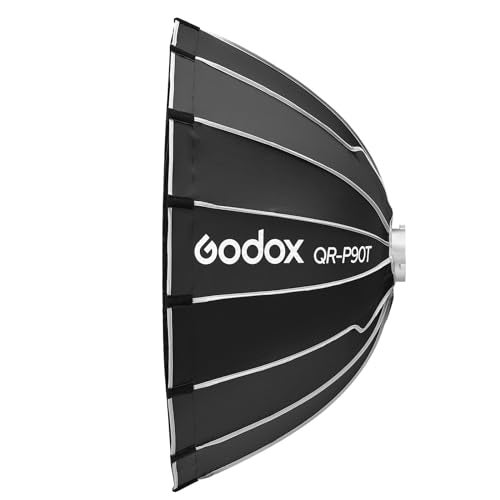 Godox QR-P90T 35.4" Quick Release Parabolic Softbox for Godox SL60II SL150III FV150II AD300PRO AD400PRO AD600BM SZ300R VL300 UL150II ML60 Other Bowen Mount Studio Flash Speedlite - Image 3