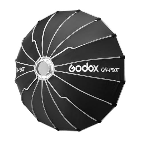 Godox QR-P90T 35.4" Quick Release Parabolic Softbox for Godox SL60II SL150III FV150II AD300PRO AD400PRO AD600BM SZ300R VL300 UL150II ML60 Other Bowen Mount Studio Flash Speedlite - Image 4