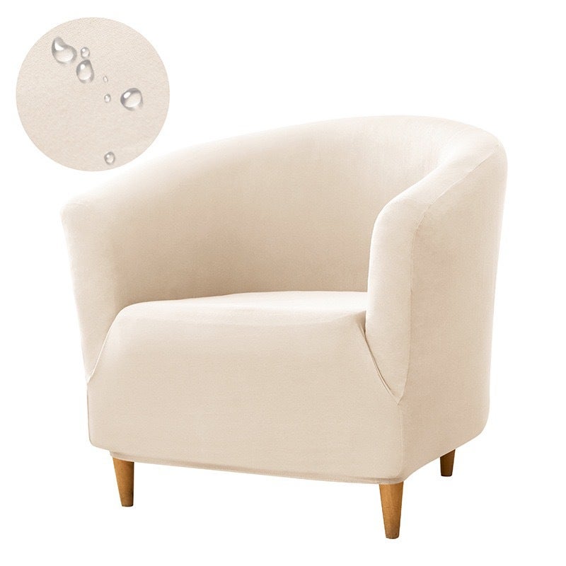 Stretch Waterproof Milk Velvet Cloth Club Sofa Cover Round Cover Dust Cover - Image 1